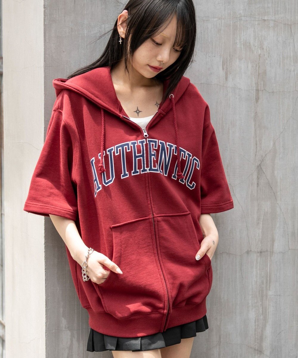 WEGO 【ユニセックス着用ITEM】カレッジロゴジップパーカー（SS） 