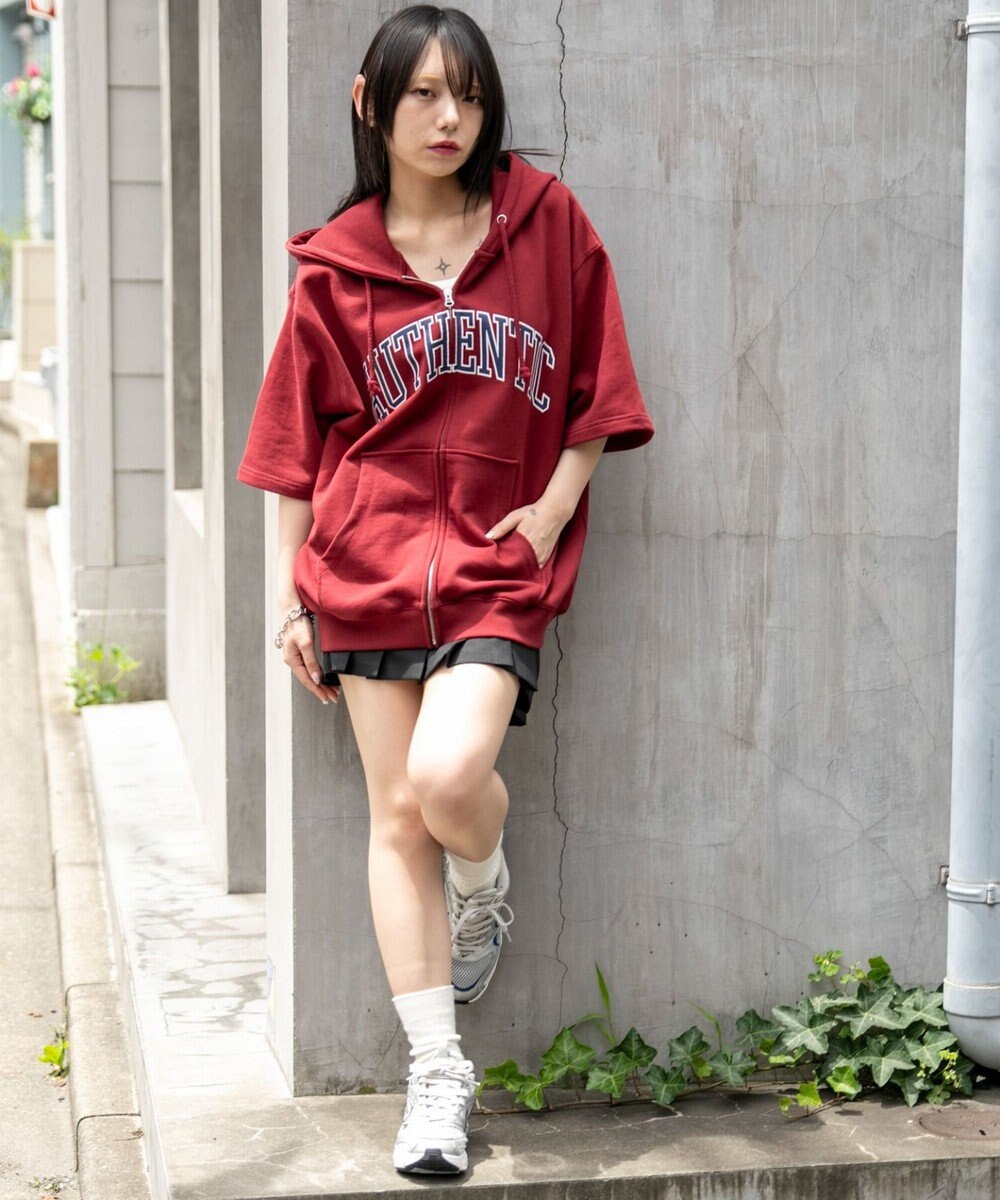 WEGO 【ユニセックス着用ITEM】カレッジロゴジップパーカー（SS） 