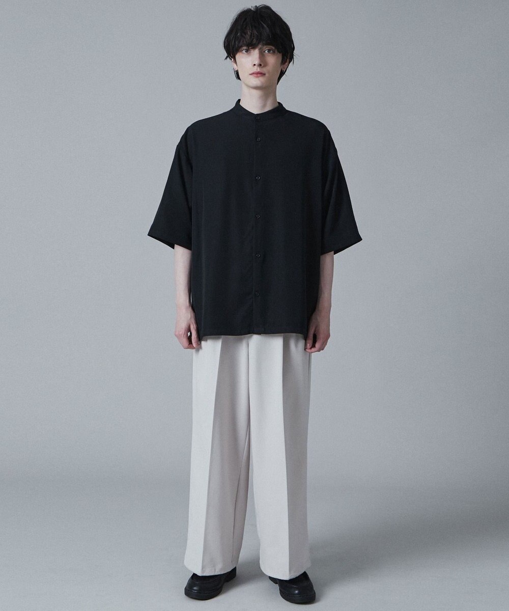 WEGO トロミBIGバンドカラーシャツ（S） 