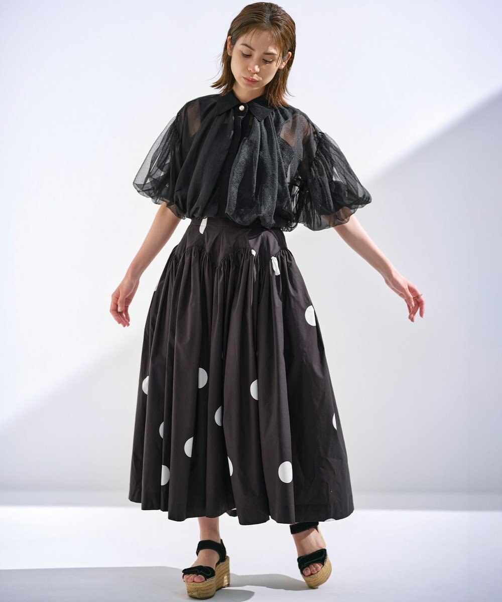 組曲 L 【組曲×setsuko sagittaire】カーヴィフレアスカート 