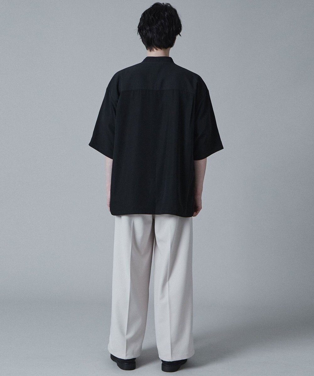 WEGO トロミBIGバンドカラーシャツ（S） 