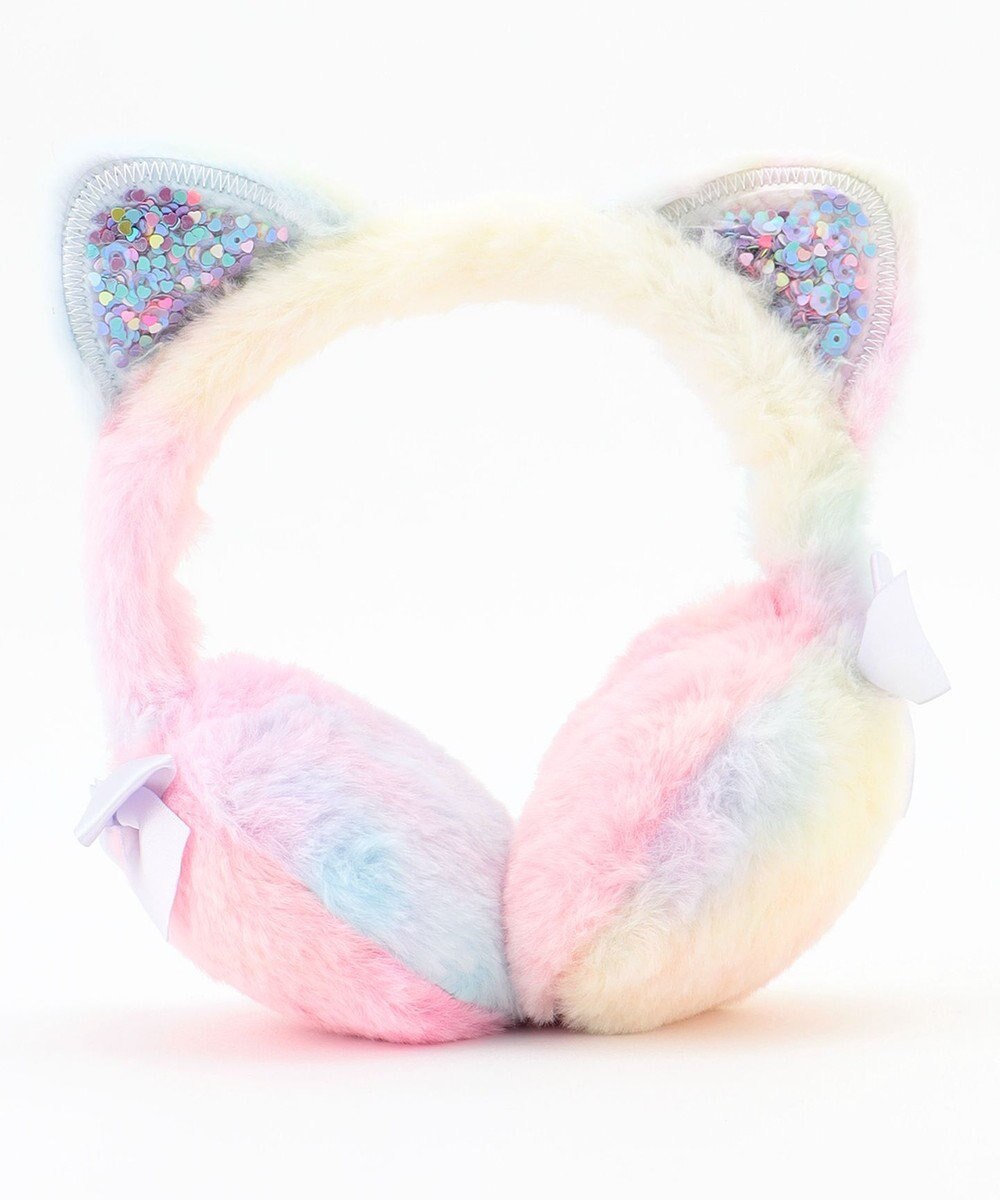 ANY KIDS ふわふわネコミミイヤーマフ 