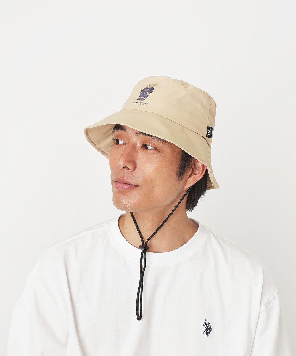 MOONBAT 【WEB限定】POLO RALPH LAUREN（ポロ ラルフ ローレン）遮光 レインハット  FLAG BEAR ポロベア 