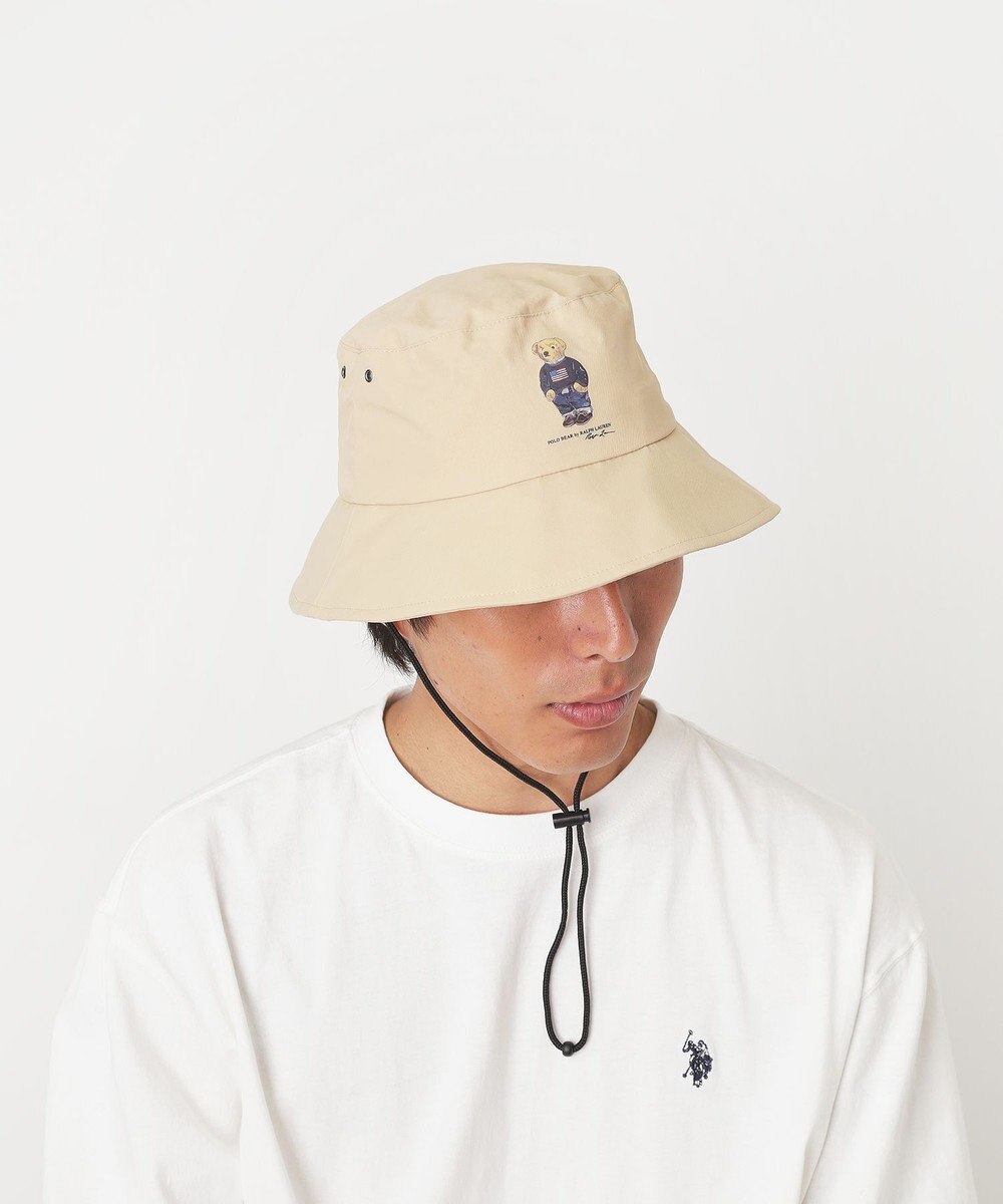 MOONBAT 【WEB限定】POLO RALPH LAUREN（ポロ ラルフ ローレン）遮光 レインハット  FLAG BEAR ポロベア 