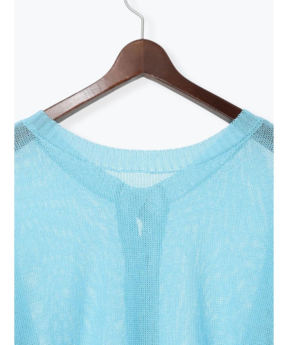 Te chichi 【WEB限定カラーあり】ペーパータッチヤーン2wayメッシュニット 