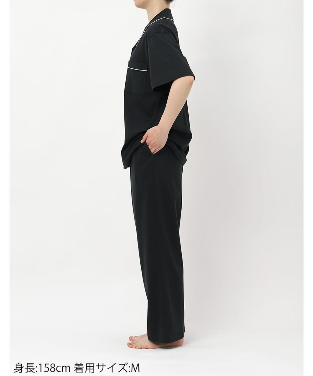 une nana cool 【綿100%】60/2 やわらか天竺 半袖開襟パジャマ MADE WITH LIBERTY FABRIC 