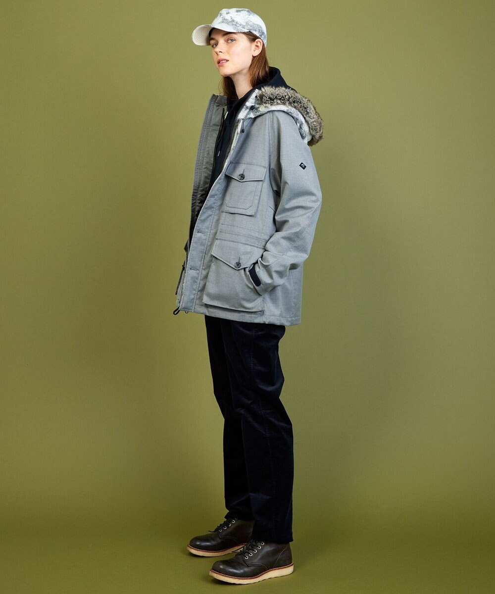 JOSEPH ABBOUD MOUNTAIN 【撥水/ライナードッキング対応】スライバー カモフラージュコンビ パーカー 