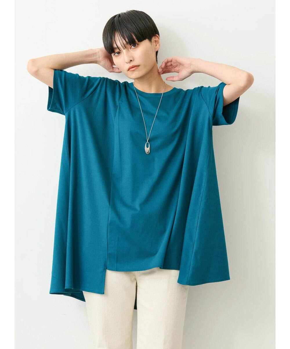 AMERICAN HOLIC キレイｃｏｔｔｏｎ切替ヘムカットチュニック 