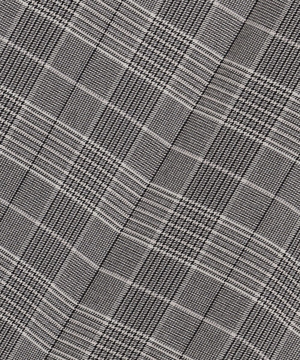 23区 【洗える】ウォームストレッチ チェック ワイド パンツ 