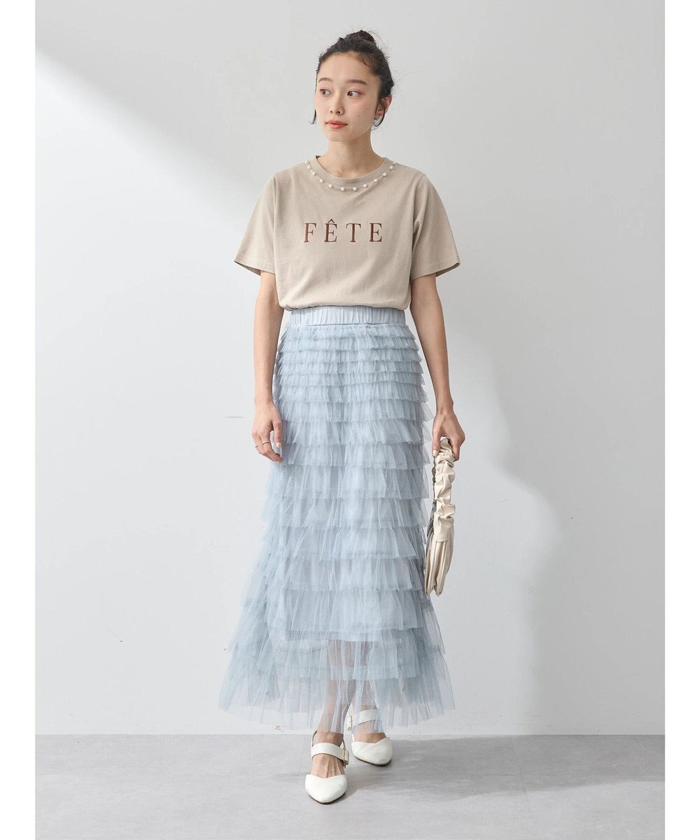 earth music&ecology ティアードフリルチュールスカート 