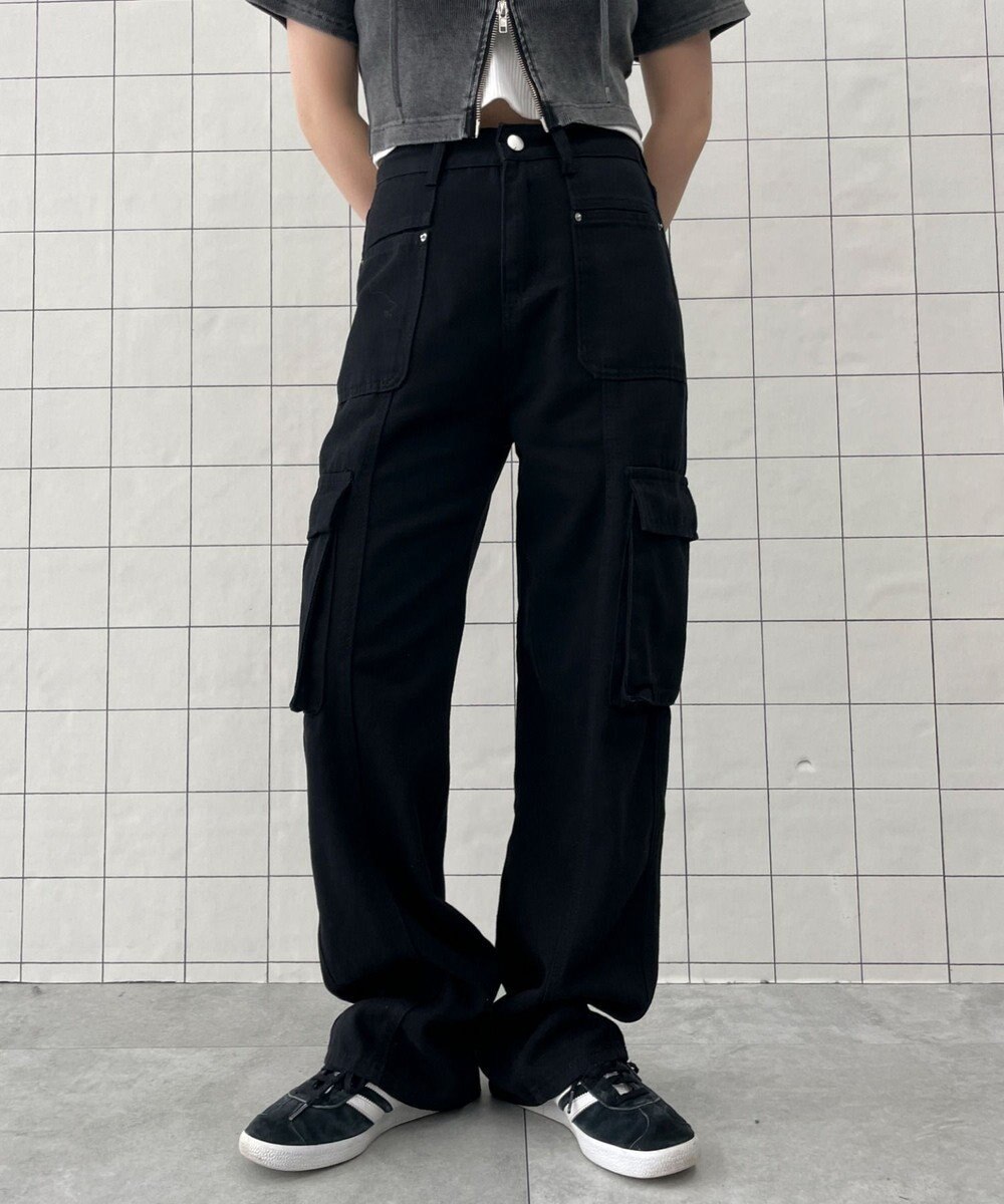 WEGO マルチポケットワイドカーゴパンツ 