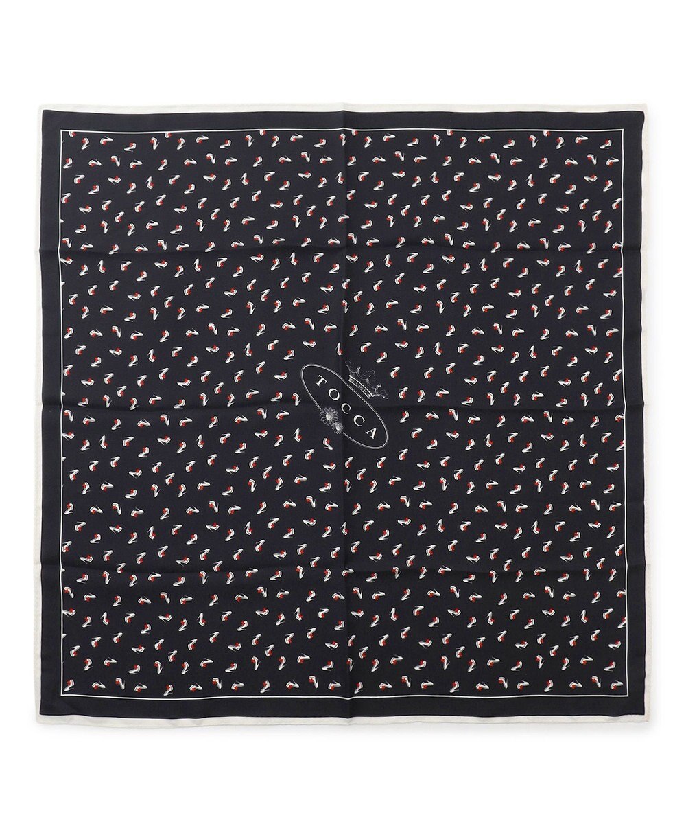 TOCCA 【岡崎紗絵さん着用】RIBBON&HIGHHEEL SILK SCARF シルクスカーフ 
