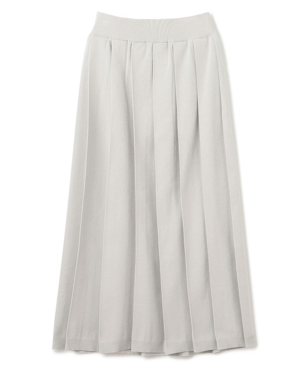 uncrave 【手洗い可】ドライタッチ ニット プリーツ スカート（uncrave WHITE） 