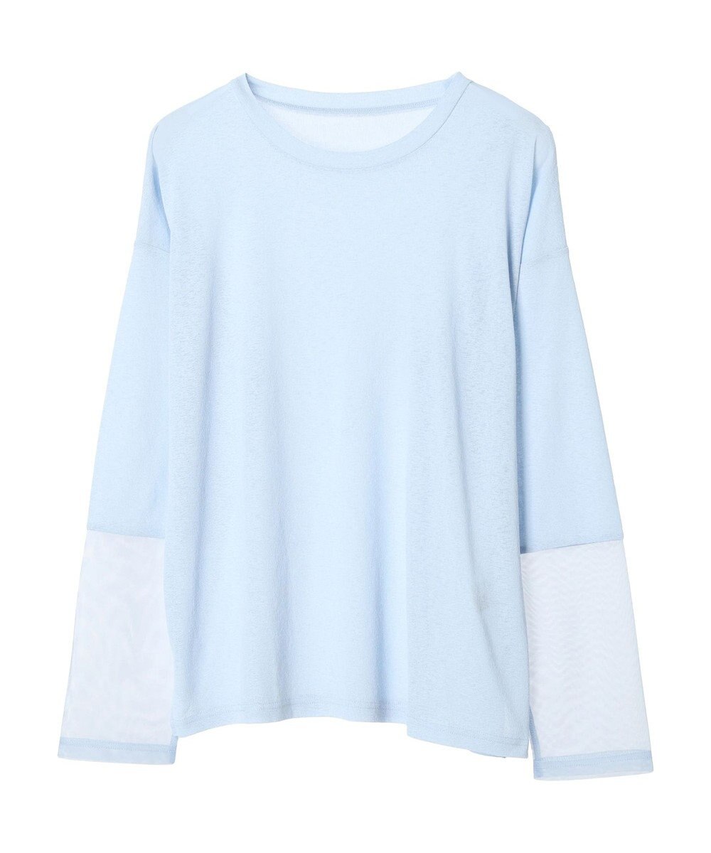 Green Parks 袖チュールドッキングプルオーバー 