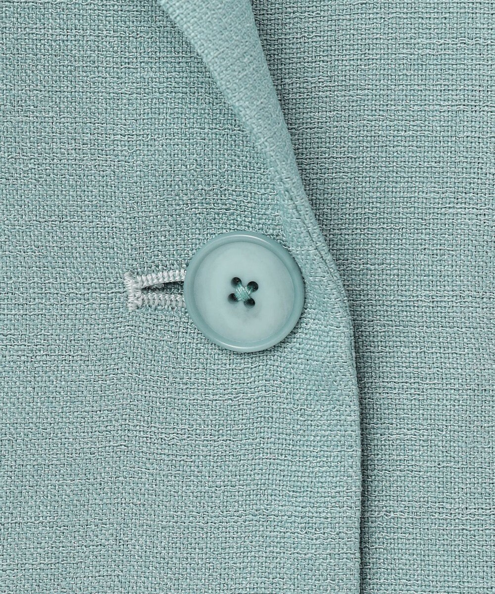 自由区 S 【ドラマ「明日はもっと いい日になる」着用】【セットアップ対応・接触冷感・洗える】リネンライクシンセティックテーラード ジャケット 