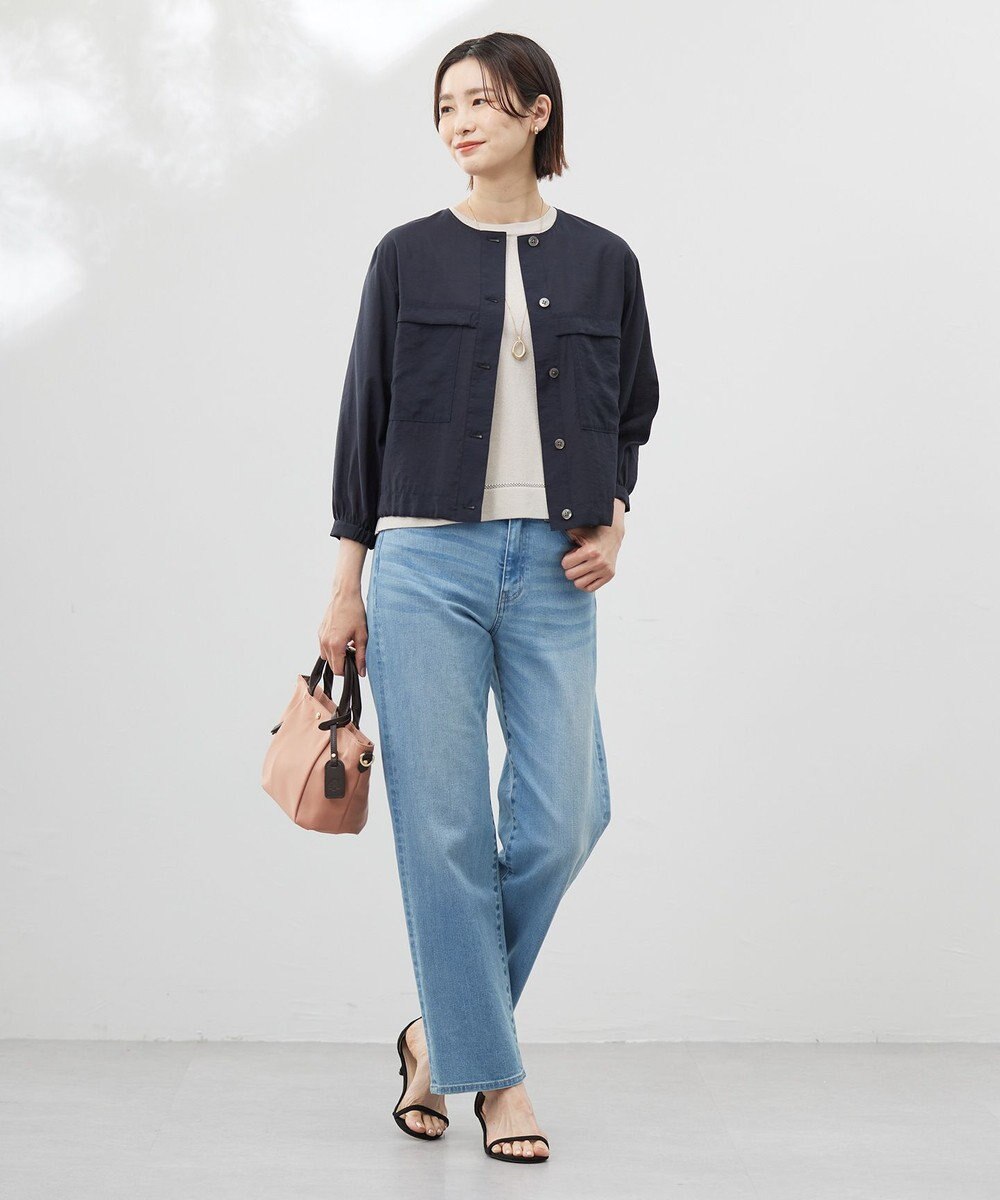 J.PRESS LADIES 【洗える】BASIC STRETCH DENIM ボーイフィット パンツ 