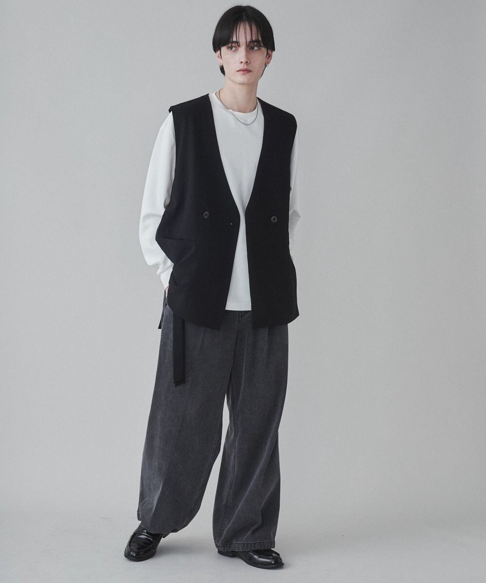 WEGO 【ユニセックス着用ITEM】TRノーカラーベスト 