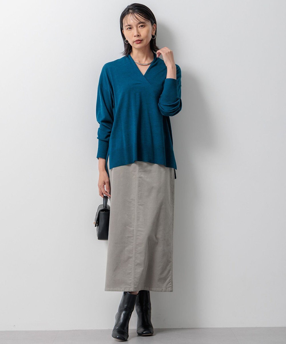 23区 【洗える】ウールテンジク Vネック ニット 
