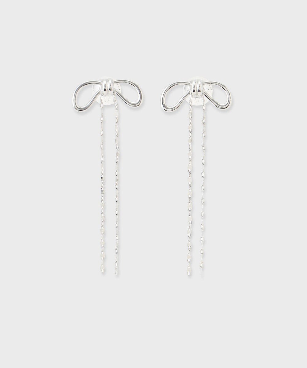 GRACE CONTINENTAL リボンチェーンピアス 