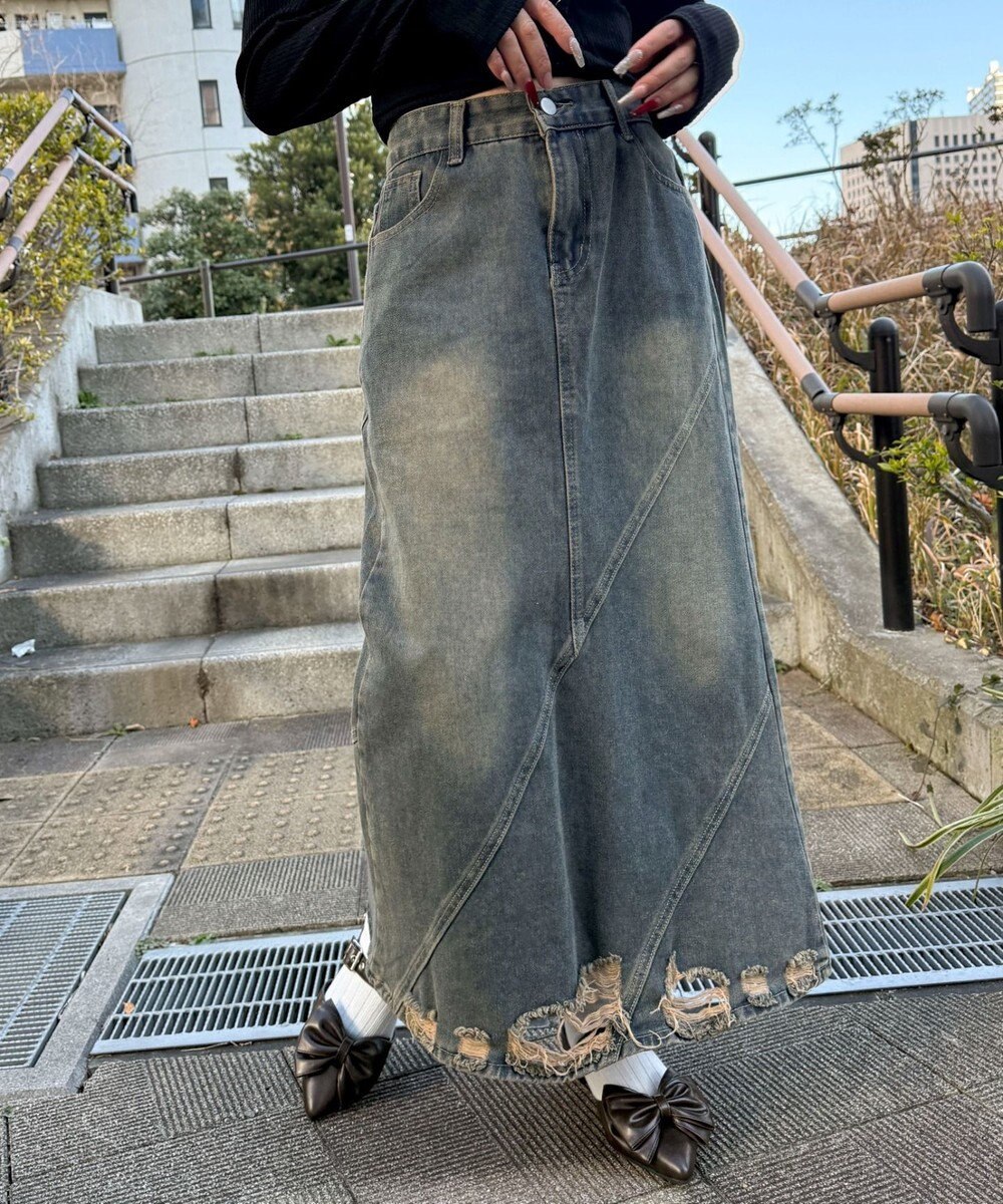 WEGO ダブルリボンポインテッドシューズ 