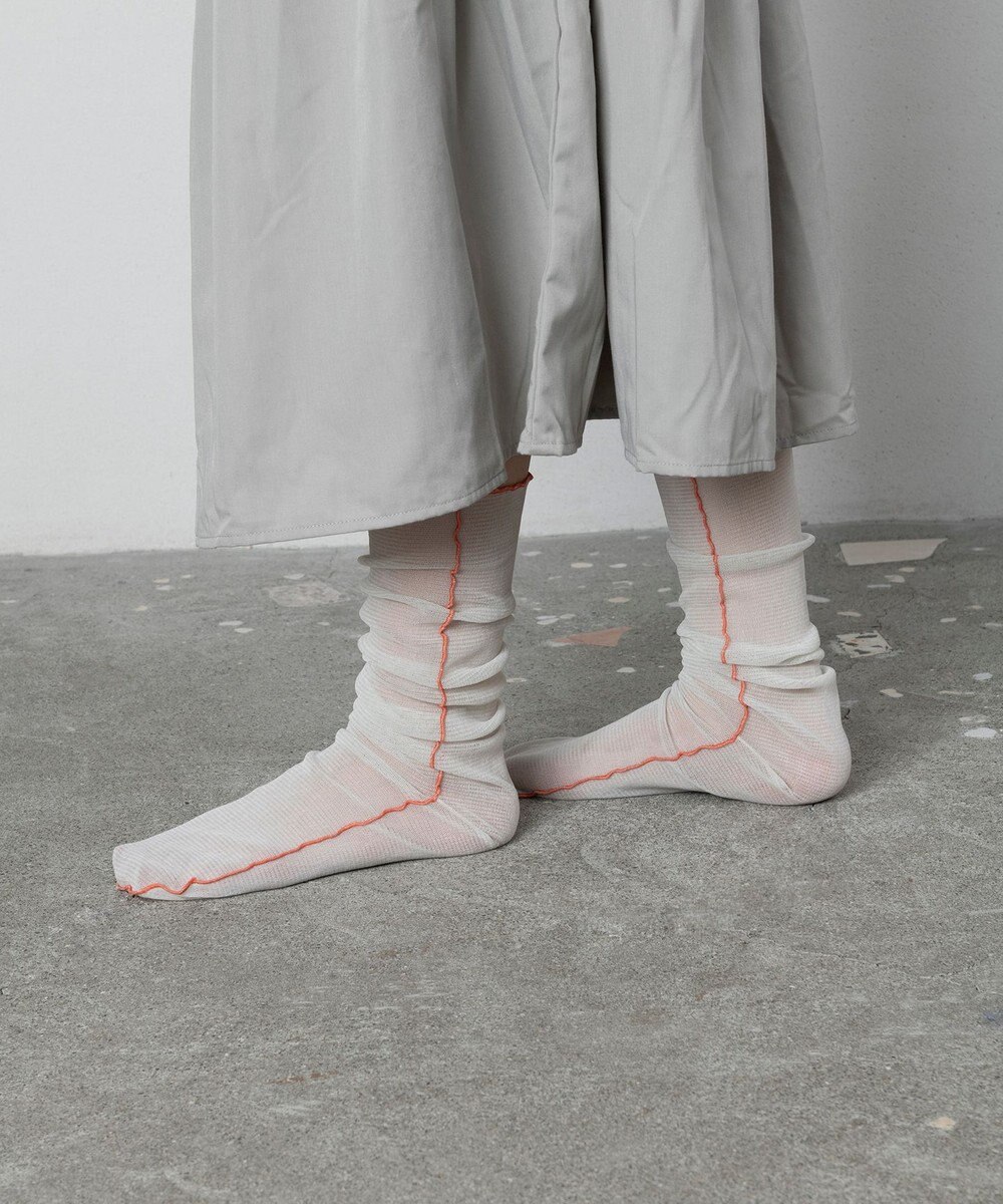 TRICOTE メローフロックメッシュソックス 