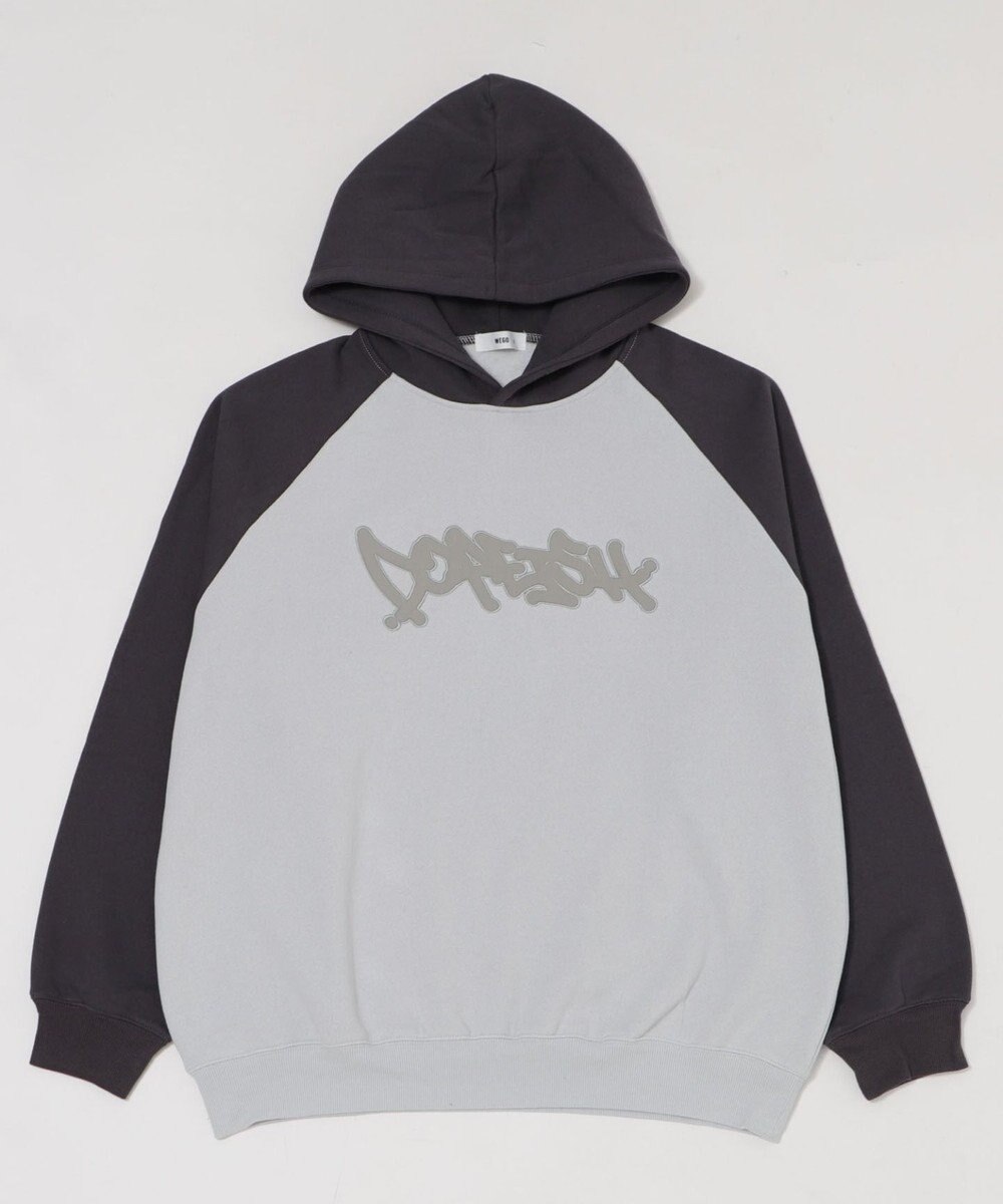 WEGO ラグランプルパーカー 