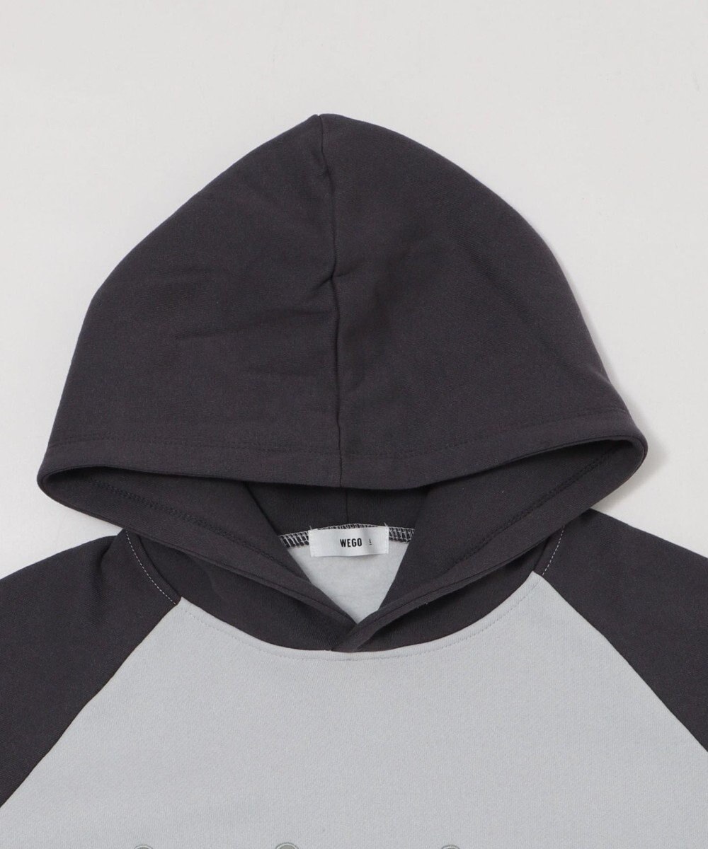 WEGO ラグランプルパーカー 