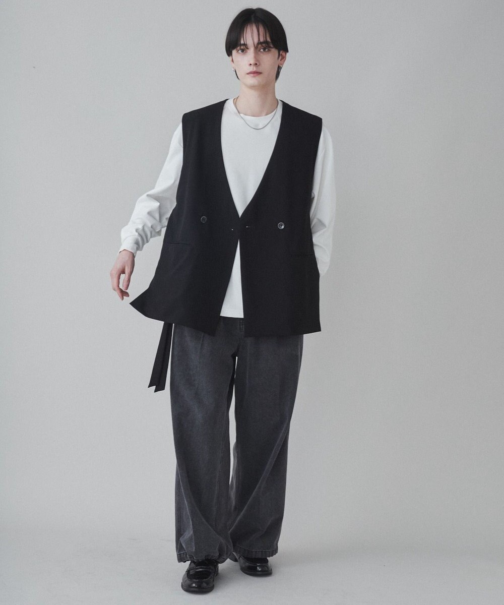 WEGO 【ユニセックス着用ITEM】TRノーカラーベスト 