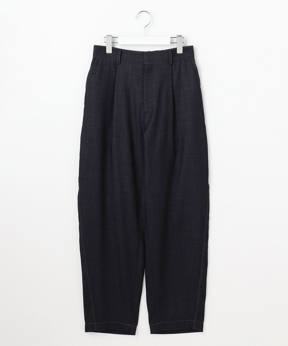 自由区 【SHIHOさん着用】デニムライクツイルカーブテーパード パンツ 