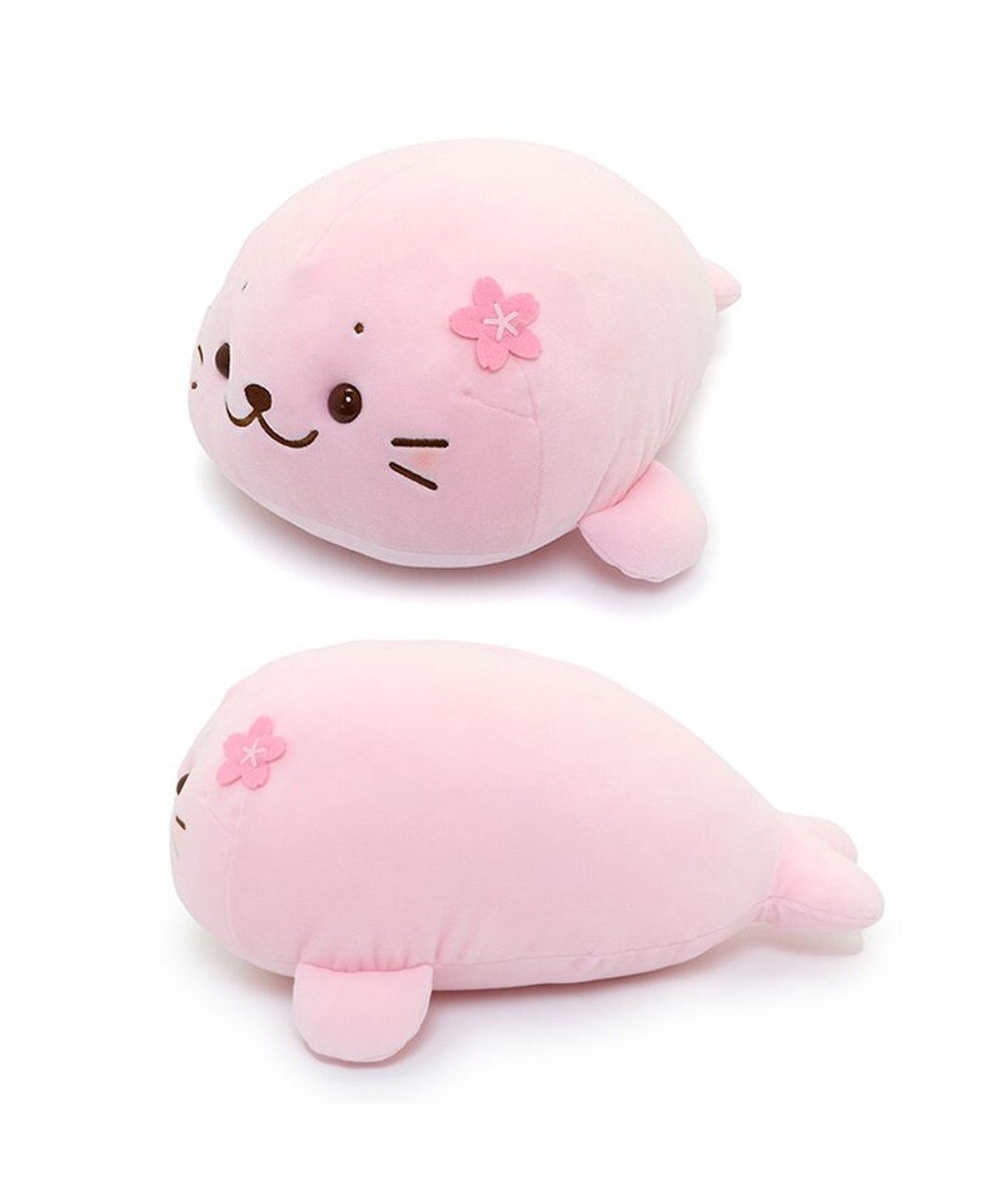 Mother garden しろたん 桜色 ふわもち ぬいぐるみ 38cm マスコット 