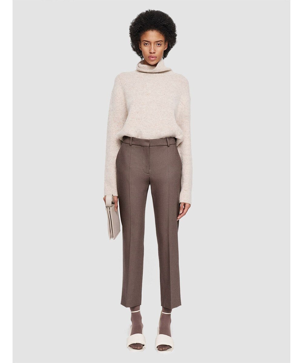 JOSEPH ライトフランネル　スリムストレートトラウザーズ 