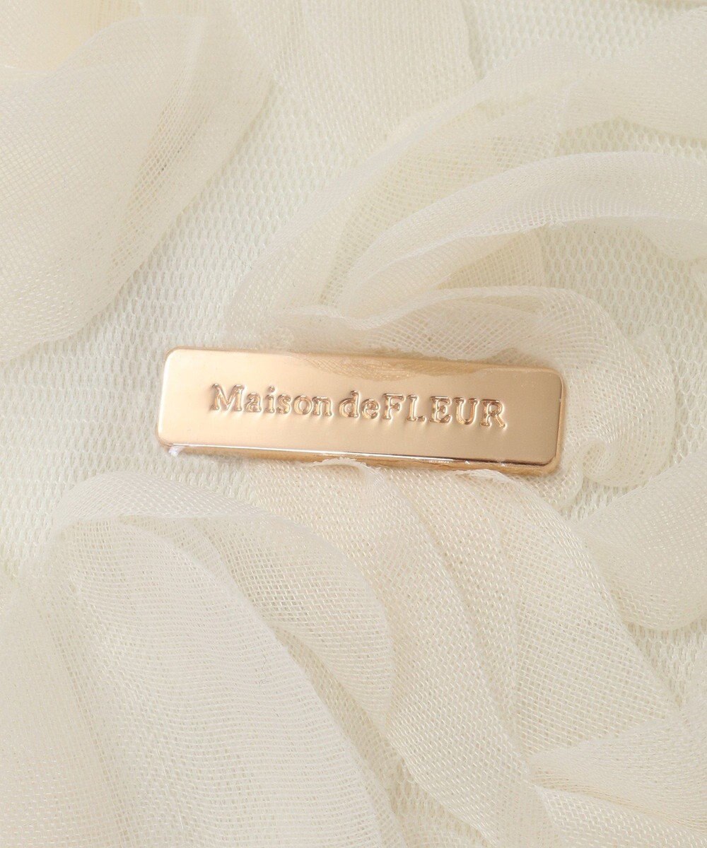Maison de FLEUR チュールローズダブルリボン2Way 