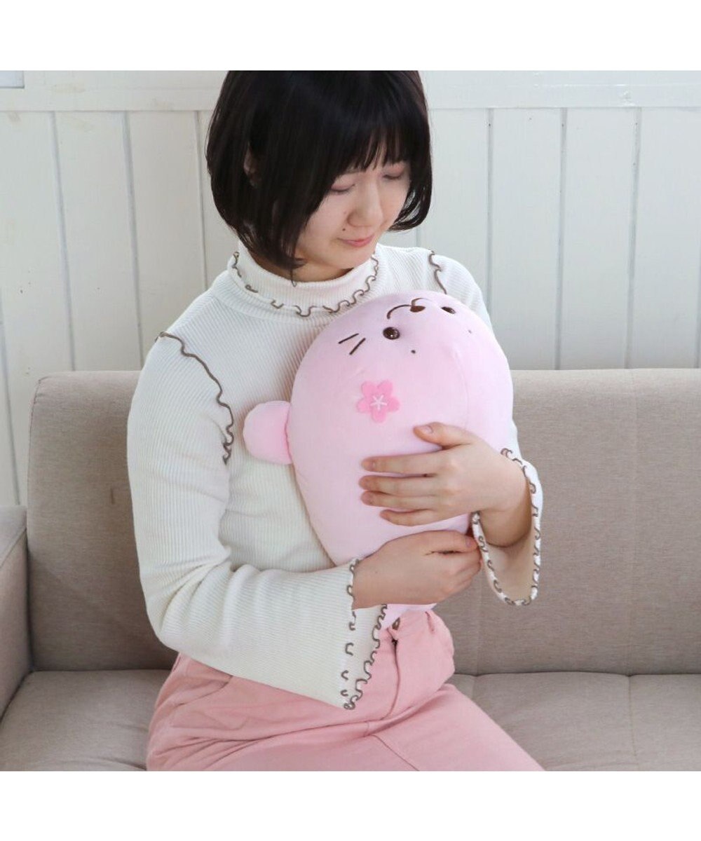 Mother garden しろたん 桜色 ふわもち ぬいぐるみ 38cm マスコット 