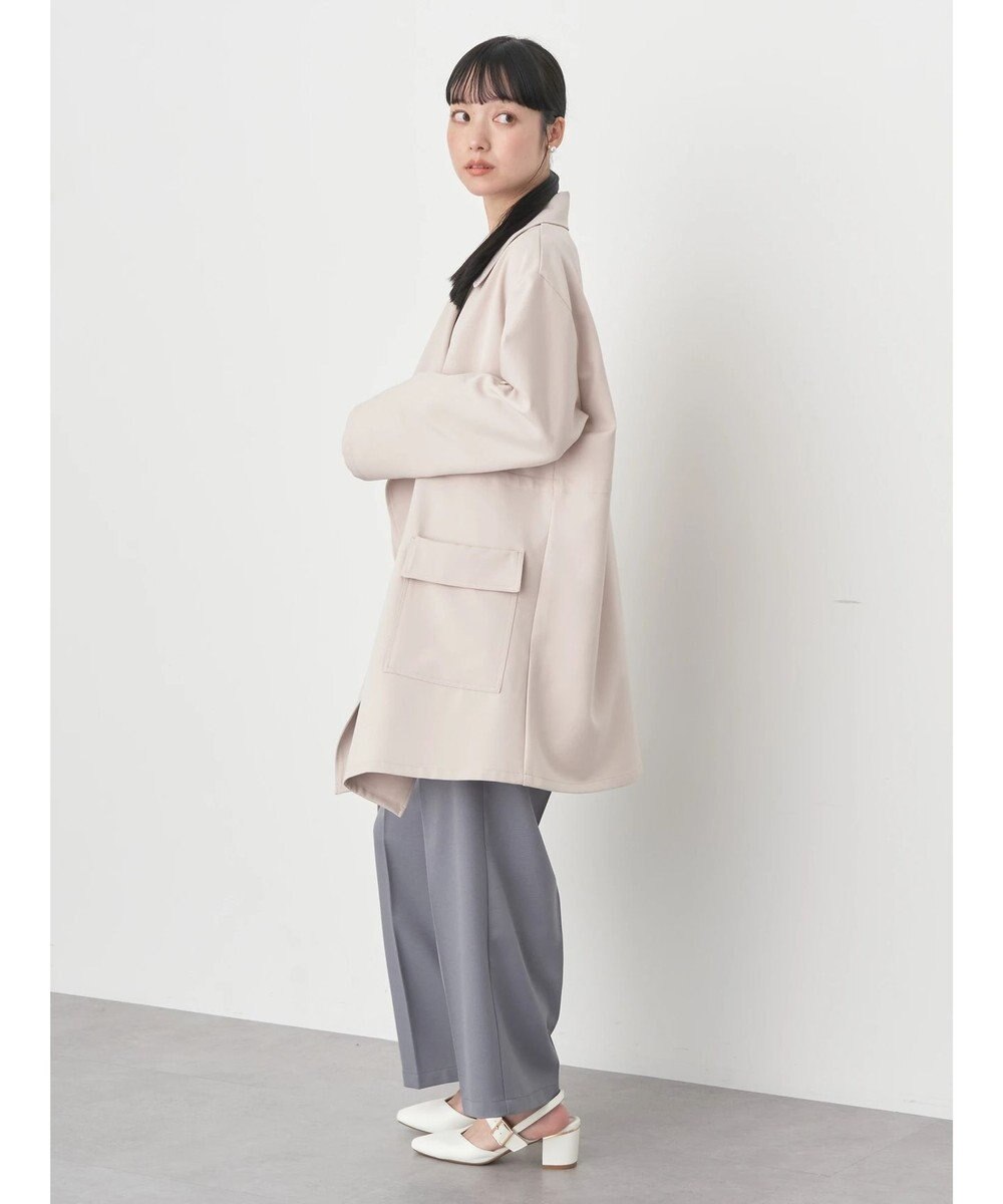 earth music&ecology ニュアンスビッグカラーコート 