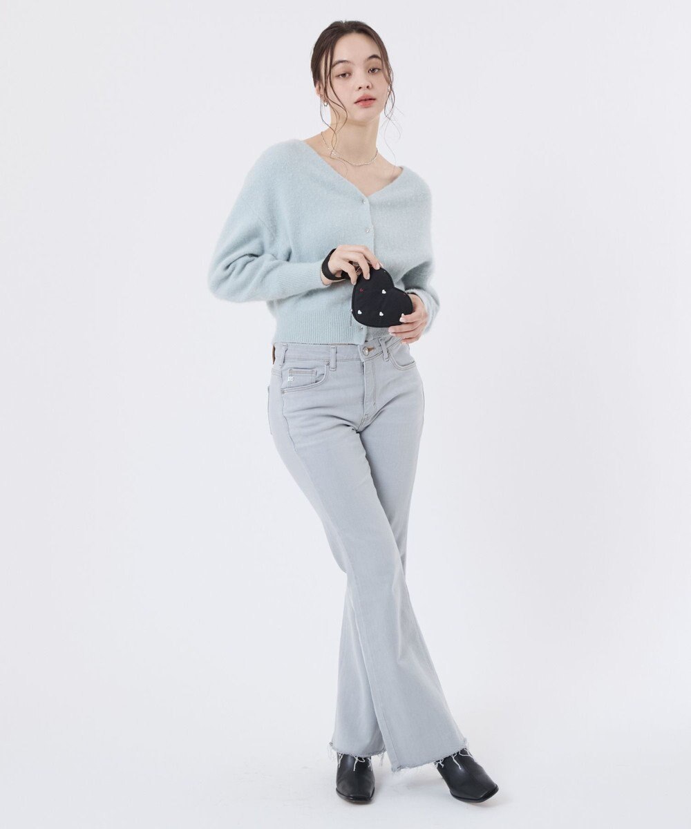 LeSportsac HEART WRISTLET/レッド/ホワイトハートEMB 