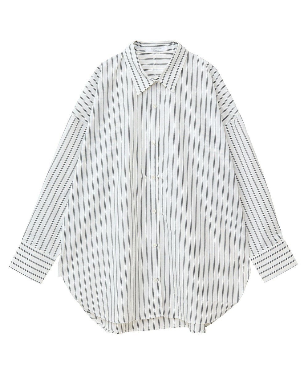 Green Parks イージーケアストライプシャツ 