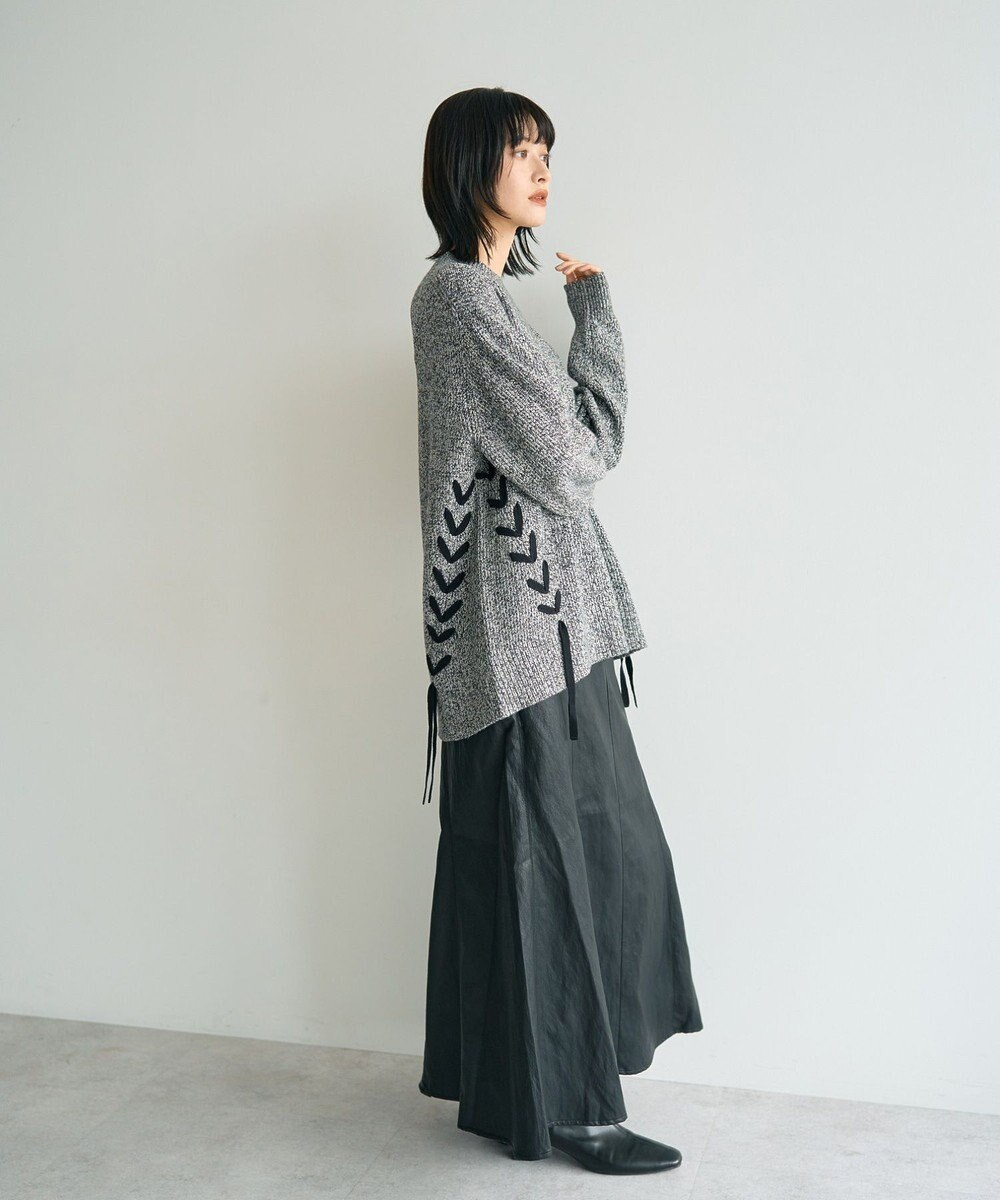 YECCA VECCA レースアップニット 