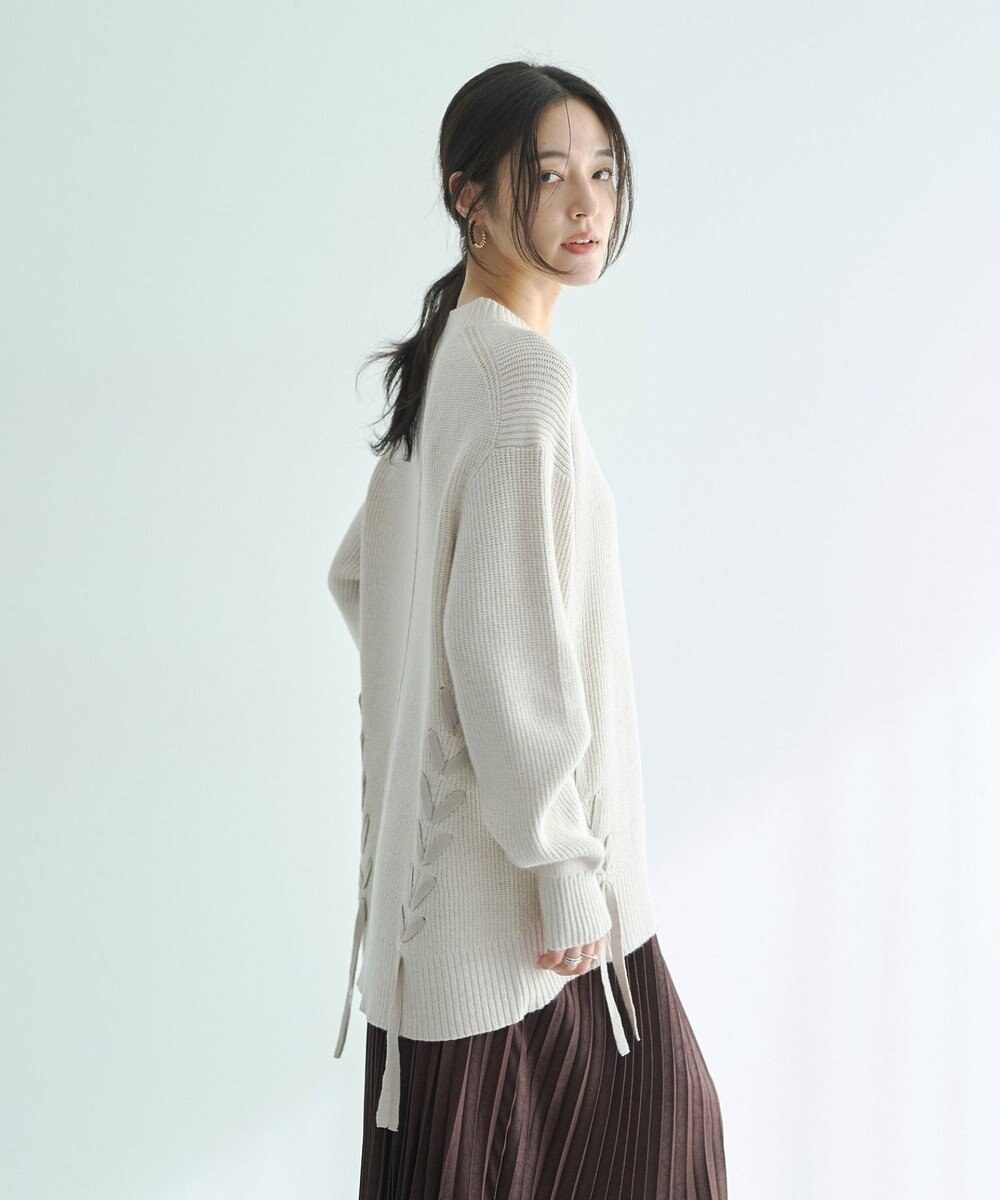 YECCA VECCA レースアップニット 