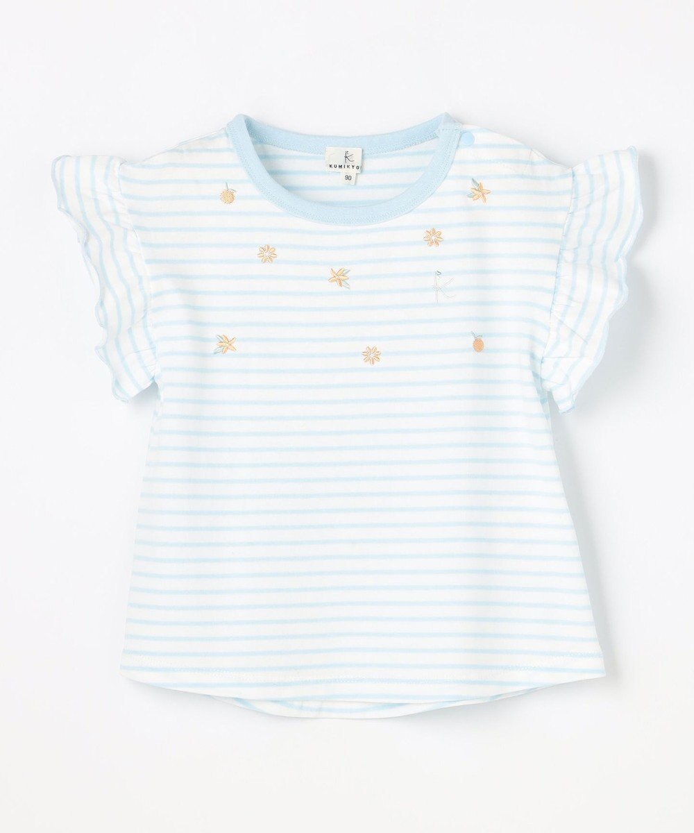 組曲 KIDS 【80-100㎝】 フルーティーボーダーTシャツ 