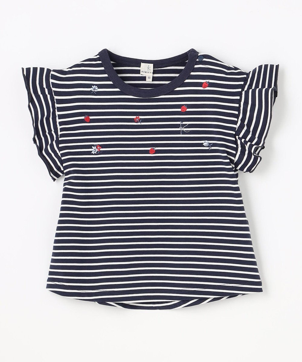 組曲 KIDS 【80-100㎝】 フルーティーボーダーTシャツ 