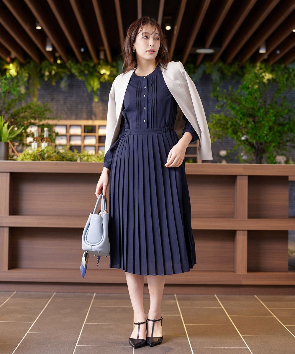 Tiaclasse L 【ダブルクロス・洗える】カラーレスジャケット 