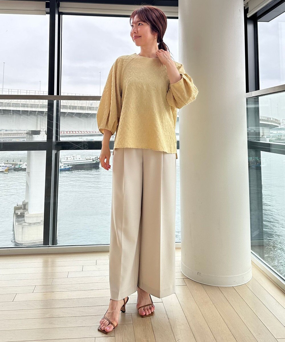 UNFILO L カットジャガードブラウス 