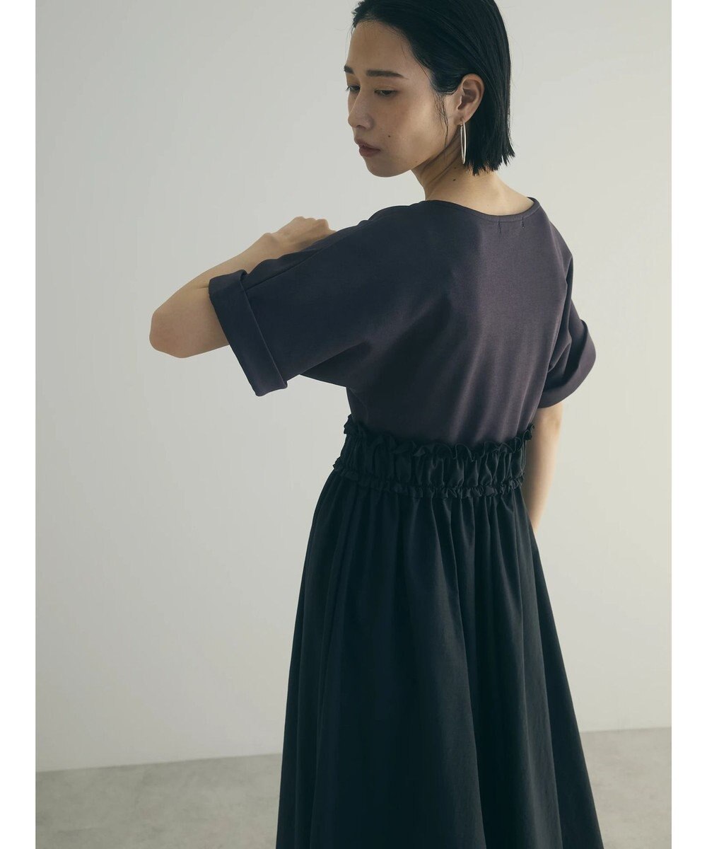 Green Parks armonia.異素材切替ドルマンワンピース 