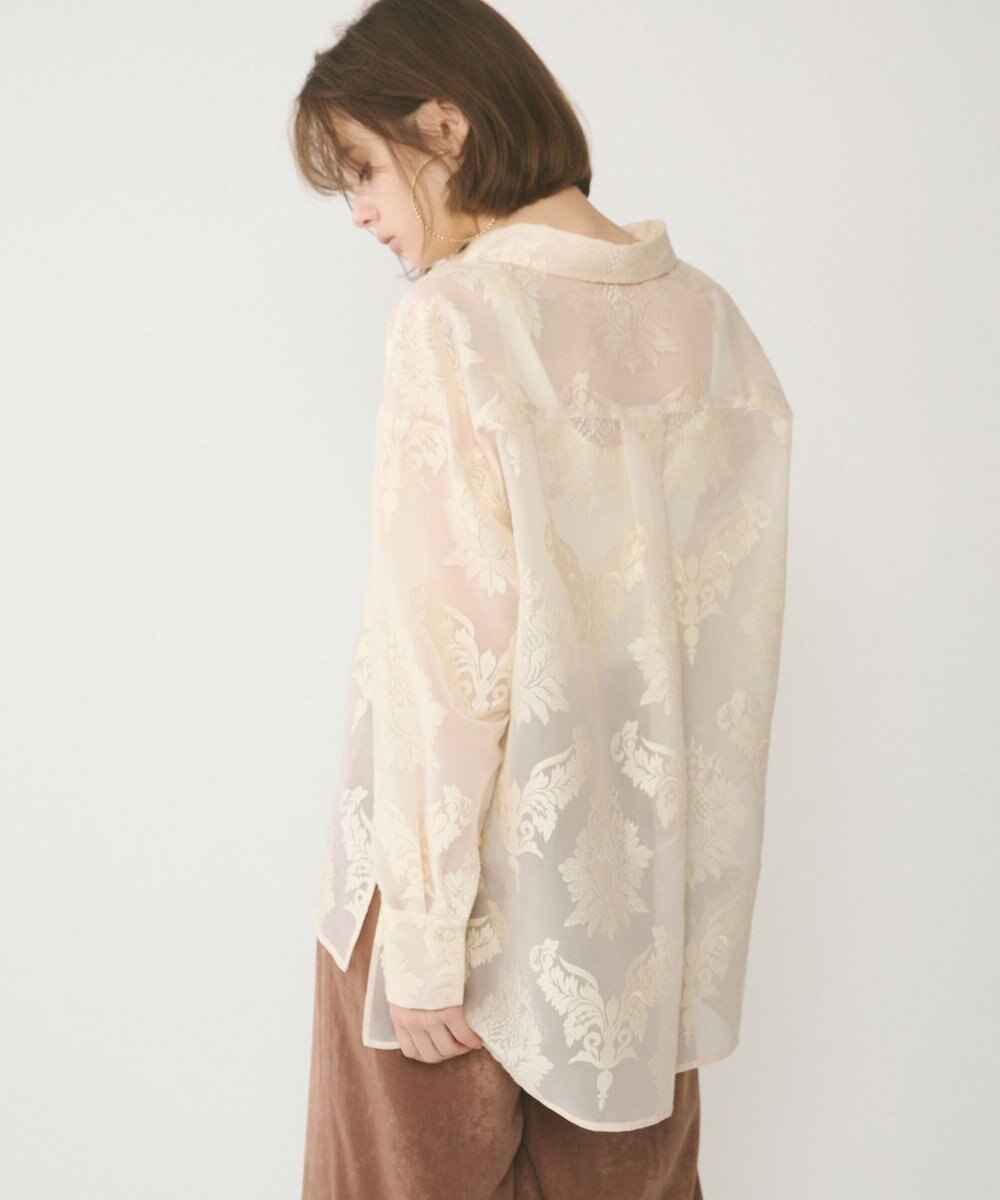 GRACE CONTINENTAL オーナメントオーバーシャツ 