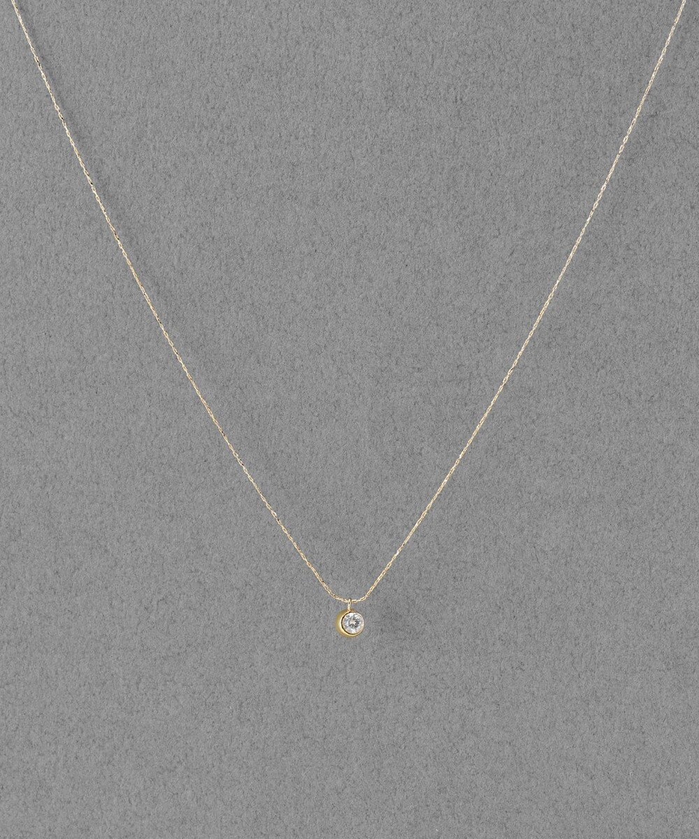 Phoebe 【金属アレルギー対応】スパークルドットビジューネックレス/ニッケルフリー ゴールド 