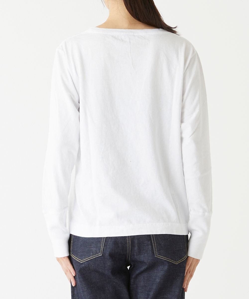 caqu caqu x GoodOn roundneck L/S tee  シンプルゆったりフィットシャツ 