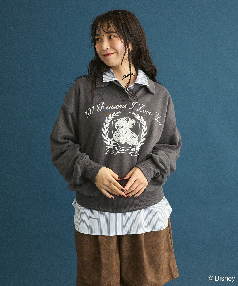 Green Parks １０１匹わんちゃん／ポロ衿裏毛スウェット 