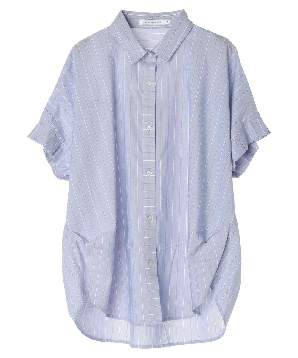 AMERICAN HOLIC ＵＶカット袖タックフレンチスリーブシャツ 