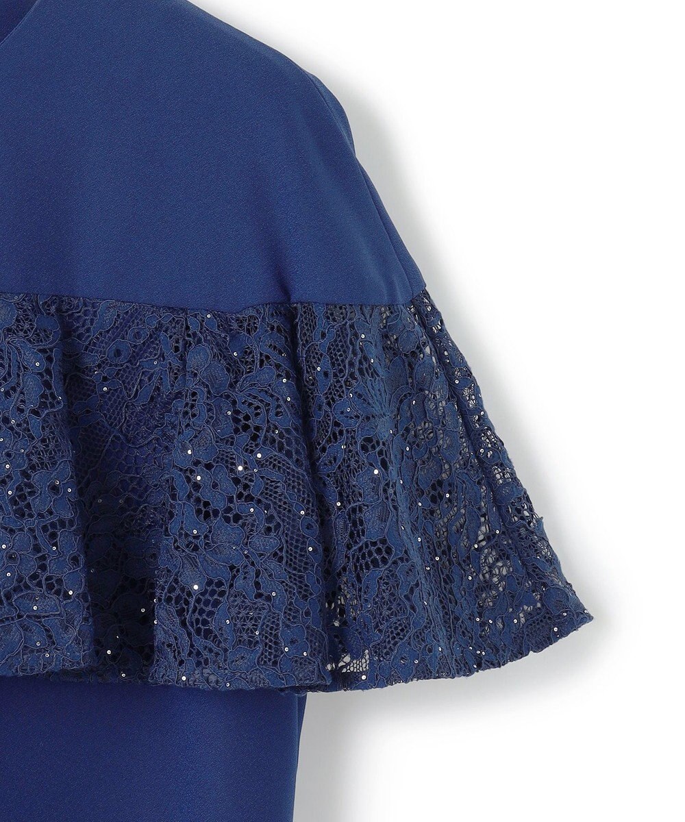 23区 【APPLAUDIR】スパンコールレース フリルコンビドレス 