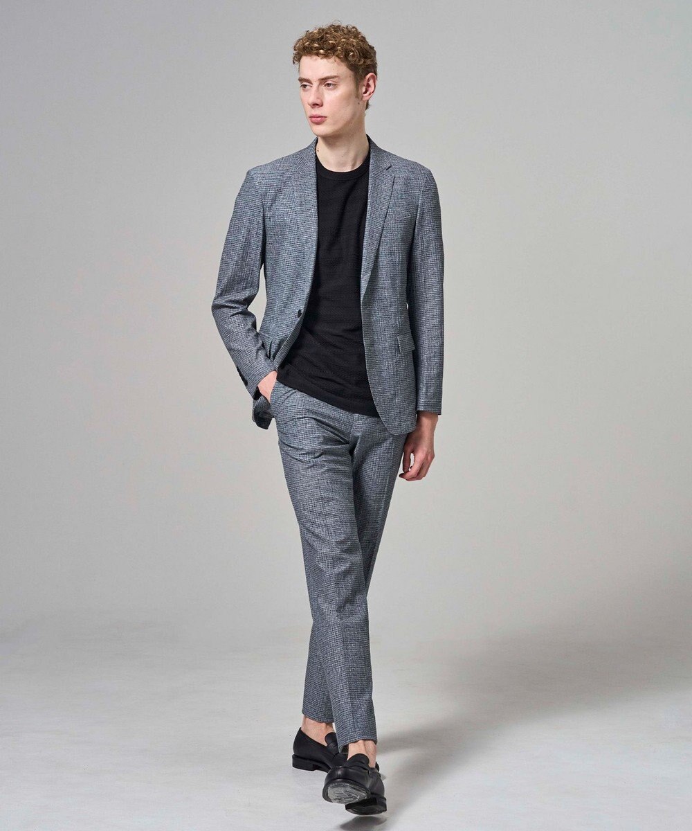 JOSEPH HOMME 【新柄 / 新素材】ジャガードボーダー　クルーネックTシャツ 